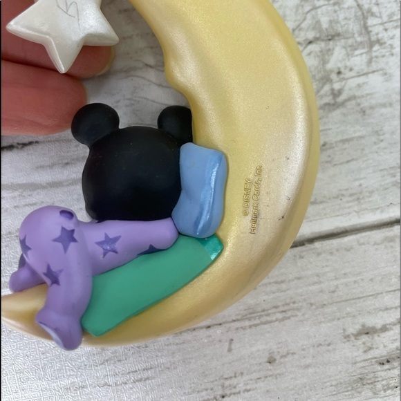 DISNEY 1999 baby Mickey on moon ornament - Picture 3 of 3